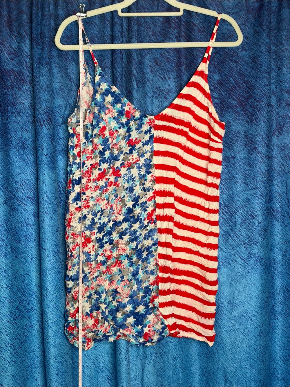 Stars & Stripes Spaghetti Strap Slip Dress